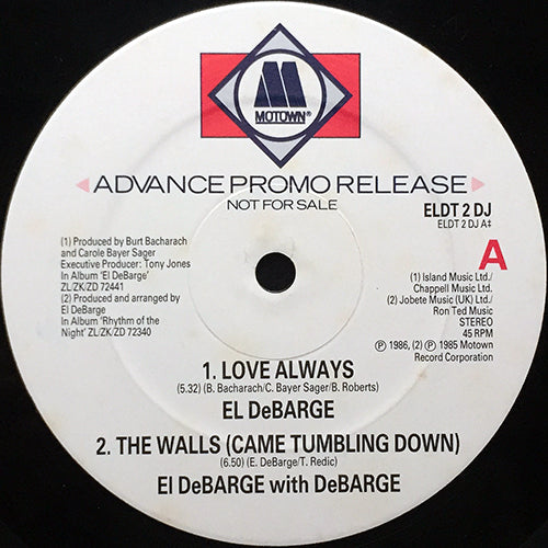 EL DEBARGE // LOVE ALWAYS (5:32) / THE WALLS (6:50) / YOU WEAR IT WELL (6:50) / ALL THIS LOVE (5:53)
