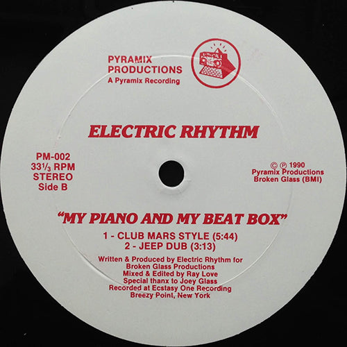 ELECTRIC RHYTHM // GOT ANOTHER FUNKY BREAK 4 U (2VER) / MY PIANO AND MY BEAT BOX (2VER)