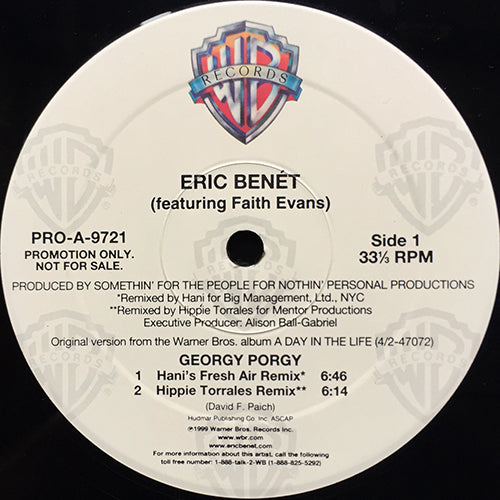 ERIC BENET feat. FAITH EVANS // GEORGY PORGY (NEW DANCE/CLUB REMIXES) (8VER)