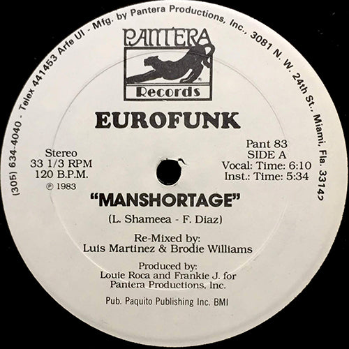 EUROFUNK // MANSHORTAGE (10:00/6:10) / INST (5:34)