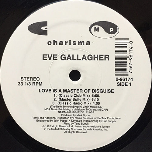 EVE GALLAGHER // LOVE IS A MASTER OF DISGUISE (FRANKIE KNUCKLES REMIX) (6VER)