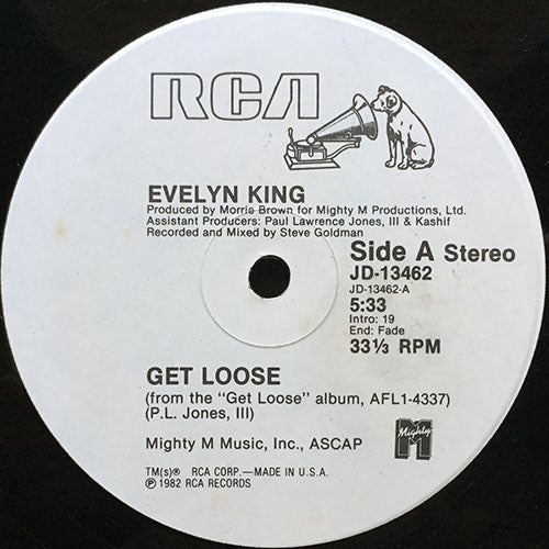 EVELYN "CHAMPAGNE" KING // GET LOOSE (5:33) / SPIRIT OF THE DANCER (4:55)