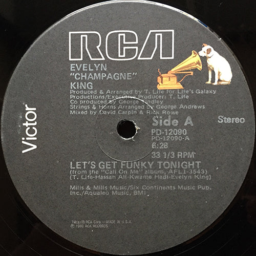 EVELYN "CHAMPAGNE" KING // LET'S GET FUNKY TONIGHT (6:28) / JUST A LITTLE BIT OF LOVE (3:40)
