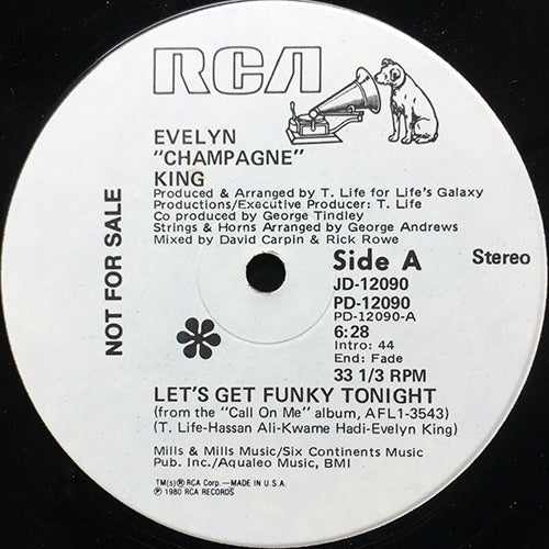 EVELYN "CHAMPAGNE" KING // LET'S GET FUNKY TONIGHT (6:28) / JUST A LITTLE BIT OF LOVE (3:40)