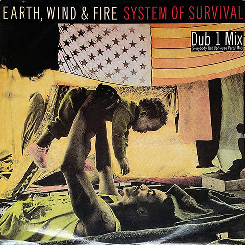 EARTH, WIND & FIRE // SYSTEM OF SURVIVAL (DUB 1 MIX) (6:31) / (7" MIX) (4:08) / WRITING ON THE WALL (5:28)