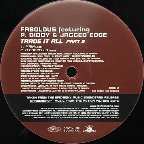 FABOLOUS feat. P. DIDDY & JAGGED EDGE // TRADE IT ALL PART 2 (3VER)