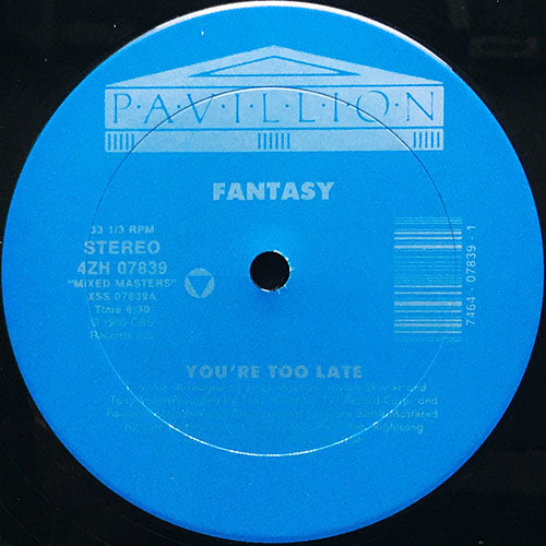 FANTASY / NARDELLO & THE PHILADELPHIA LUV ENSEMBLE // YOU'RE TOO LATE (6:30) / RAVEL'S BOLERO (6:30)