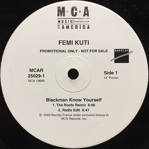 FEMI KUTI // BLACKMAN KNOW YOURSELF (ROOTS REMIX) (4VER)