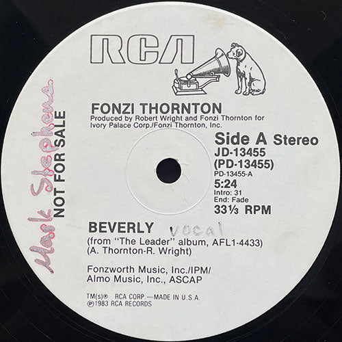 FONZI THORNTON // BEVERLEY (5:24) / (INSTRUMENTAL) (5:28)