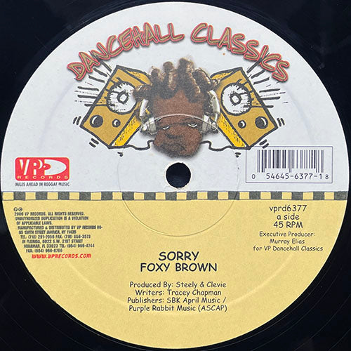 FOXY BROWN // SORRY (BABY CAN I HOLD YOU) (3VER)