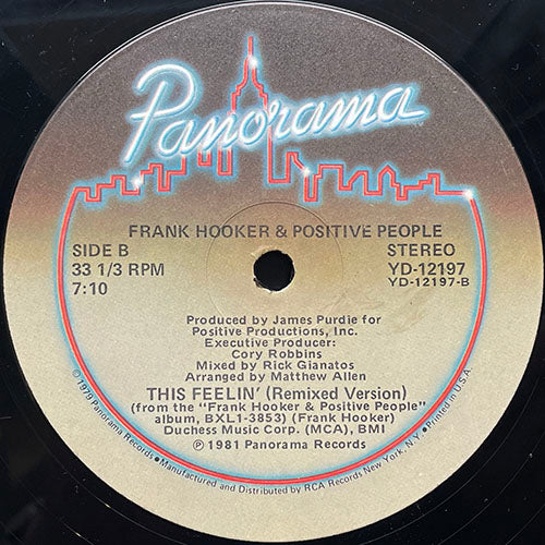 FRANK HOOKER & POSITIVE PEOPLE // OOH SUGA WOOGA (7:28) / THIS FEELIN' (REMIX) (7:10)