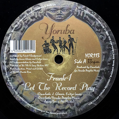 FRANK-I // LET THE RECORD PLAY (ORIGINAL) / (CASAMENA LIVING ROOM REMIX)