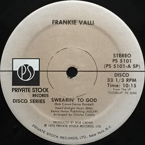 FRANKIE VALLI // SWEARIN' TO GOD (10:15) / BOOMERANG (4:36) / CAN'T GET YOU OFF MY MIND (3:47)