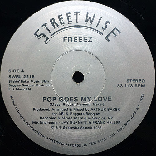 FREEEZ // POP GOES MY LOVE / SCRATCH GOES MY DUB / NO NEED FOR GREED