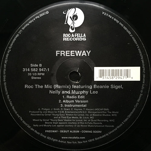 FREEWAY feat. BEANIE SIGEL, NELLY & MURPHY LEE // LINE 'EM UP (3VER) / ROC THE MIC (REMIX) (3VER)