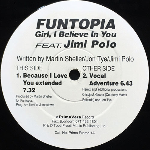 FUNTOPIA feat. JIMI POLO // GIRL, I BELIEVE IN YOU (4VER)