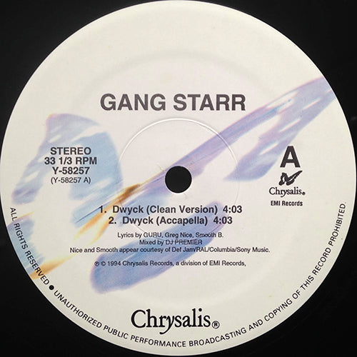 GANG STARR // DWYCK (4VER) – next records japan