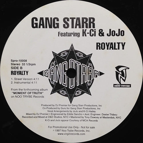 GANG STARR feat. K-CI & JOJO // ROYALTY (4VER)