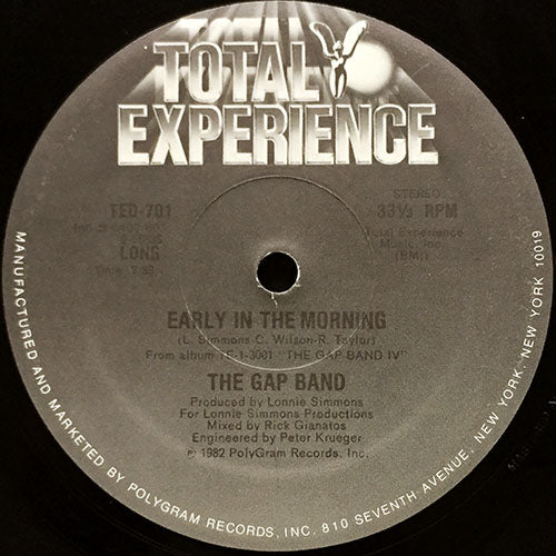 GAP BAND // EARLY IN THE MORNING (7:33/6:30)