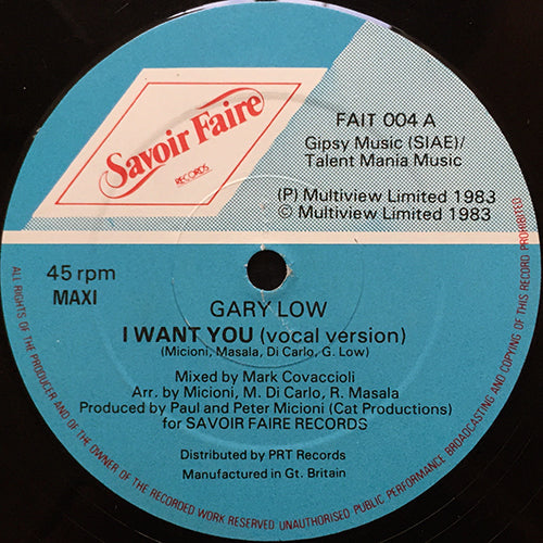 GARY LOW // I WANT YOU (VOCAL/INST)