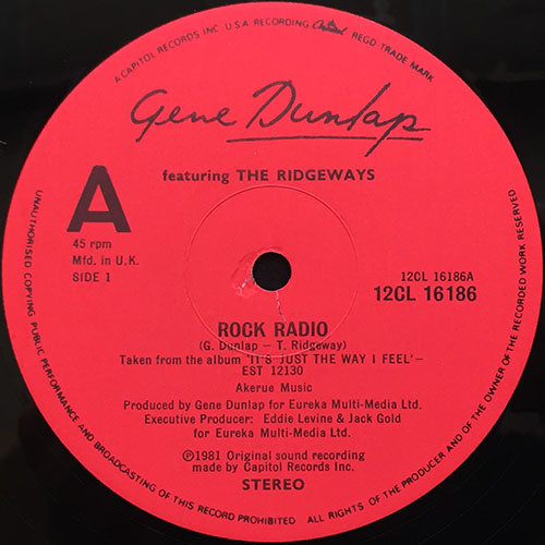 GENE DUNLAP feat. THE RIDGEWAYS // ROCK RADIO / SUNSET THINGS CAN CHANGE