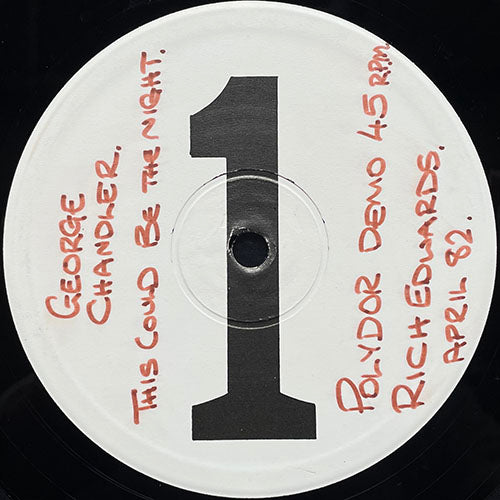 GEORGE CHANDLER // THIS COULD BE THE NIGHT (LONG VERSION) / CAN'T GO BACK NO MORE (LONG VERSION)