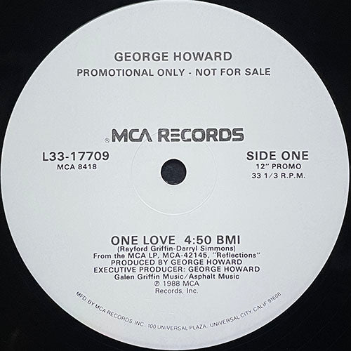 GEORGE HOWARD feat. JOHNNY GILL // ONE LOVE (4:50) / LATE NIGHT (5:26)