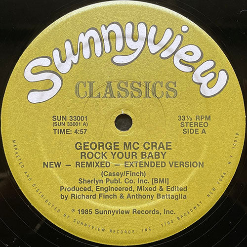 GEORGE McCRAE // ROCK YOUR BABY (NEW REMIX) (4:57) / (ORIGINAL) (3:14)