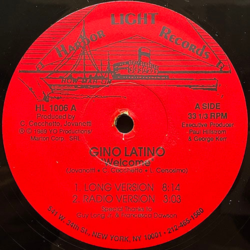 GINO LATINO // WELCOME (2VER) / YO (2VER)