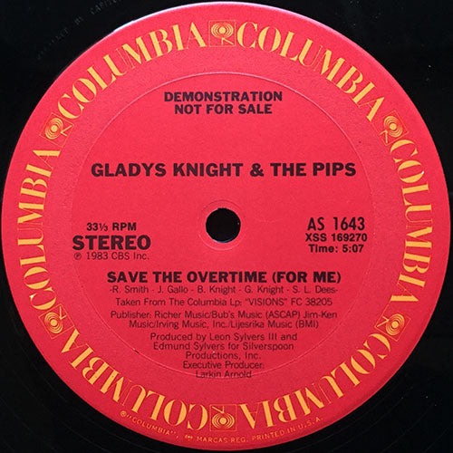 GLADYS KNIGHT & THE PIPS // SAVE THE OVERTIME (FOR ME) (5:07)