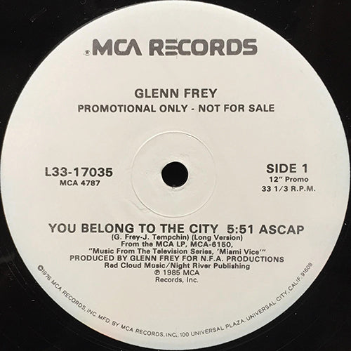 GLENN FREY // YOU BELONG TO THE CITY (5:51/4:22)