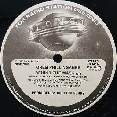 GREG PHILLINGANES // BEHIND THE MASK (6:15) / INST (4:50)