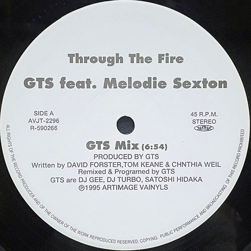 GTS feat. MELODIE SEXTON // THROUGH THE FIRE (GTS MIX) (6:54) / (GTS INSTRUMENTAL MIX) (6:30)