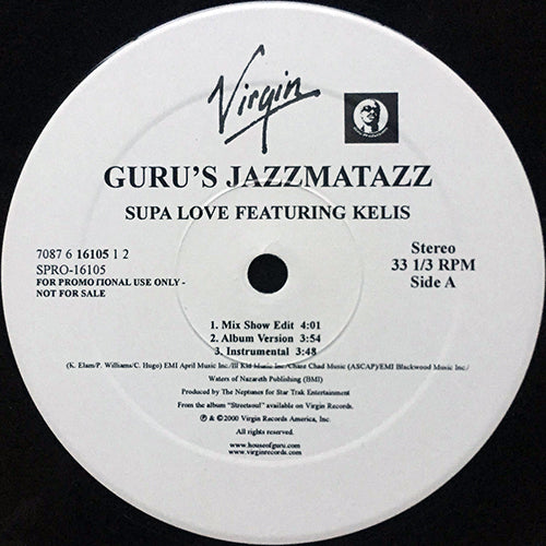 GURU'S JAZZMATAZZ feat. DONELL JONES / KELIS // HUSTLIN' DAZE (3VER) / SUPA LOVE (3VER)