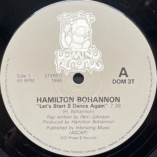 HAMILTON BOHANNON // LET'S START II DANCE AGAIN (7:38) / PARTY VERSION (7:38)