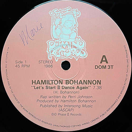 HAMILTON BOHANNON // LET'S START II DANCE AGAIN (7:38) / PARTY VERSION (7:38)