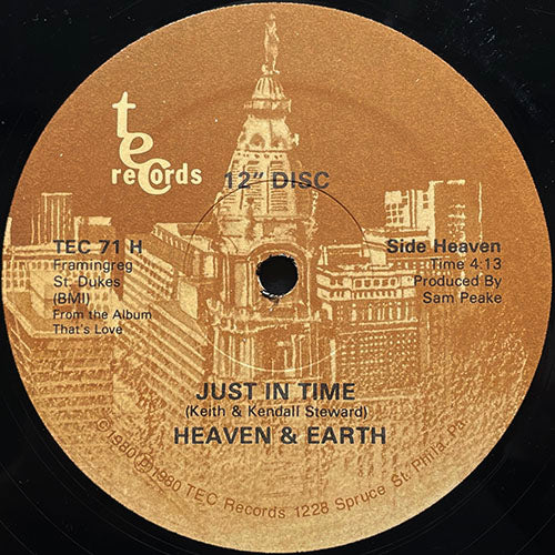 HEAVEN & EARTH // JUST IN TIME (4:13) / KICK IT OUT (6:29)