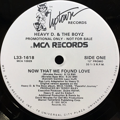 HEAVY D & THE BOYZ // NOW THAT WE FOUND LOVE (HOUSE REMIXES) (5VER)