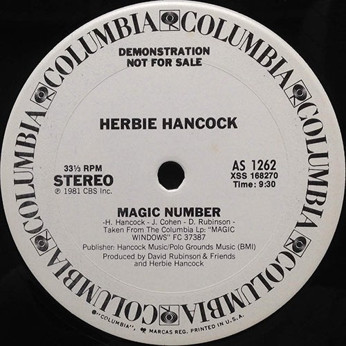 HERBIE HANCOCK feat. SYLVESTER // MAGIC NUMBER (9:30) / EVERYBODY'S BROKE (7:00)