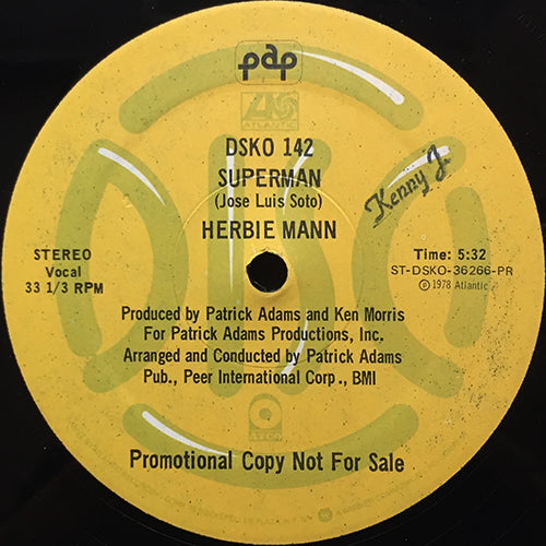 HERBIE MANN // SUPERMAN (5:32) / ETAGUI (5:13)