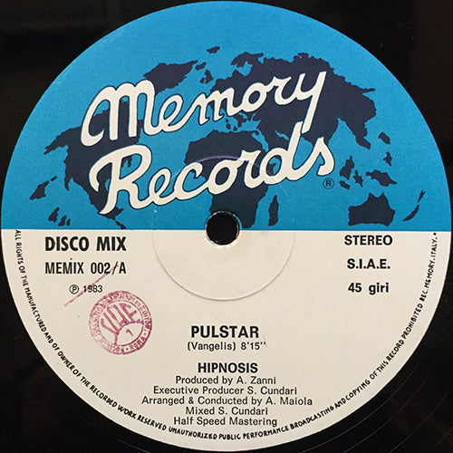 HIPNOSIS // PULSTAR (8:15) / END TITLE (BLADE RUNNER) (7:10)