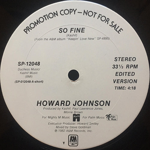 HOWARD JOHNSON // SO FINE (5:32/4:18)