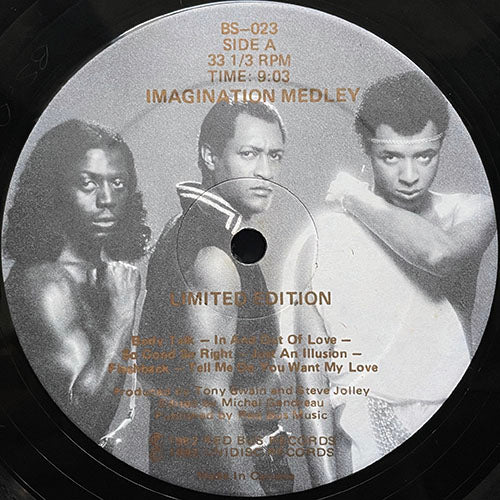 IMAGINATION // IMAGINATION MEDLEY (9:03) / JUST AN ILLUSION (6:32)
