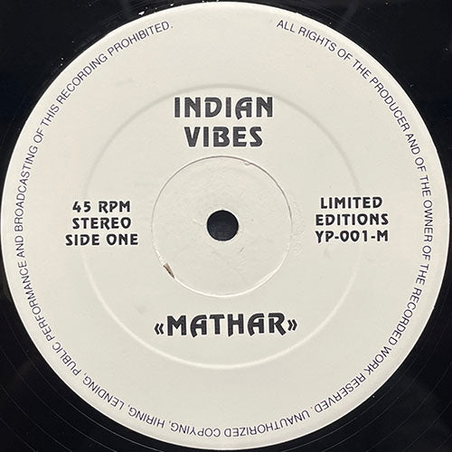 INDIAN VIBES / RIGHT VIBES // MATHAR / WHAT IS JAZZ