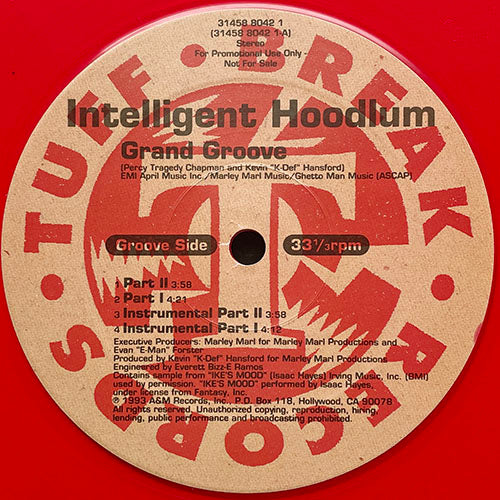 INTELLIGENT HOODLUM // GRAND GROOVE (4VER) / AT LARGE (4VER)
