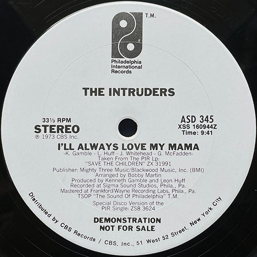 INTRUDERS // I'LL ALWAYS LOVE MY MAMA (9:41)