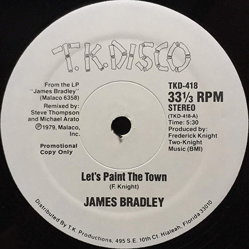 JAMES BRADLEY // LET'S PAINT THE TOWN (5:30) / WRAPPED UP IN YOUR LOVE (8:00)