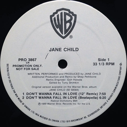 JANE CHILD // DON'T WANNA FALL IN LOVE (SHEP PETTIBONE REMIX) (5VER)