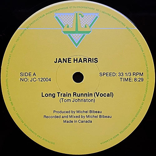 JANE HARRIS // LONG TRAIN RUNNIN (8:29) / INST (8:17)