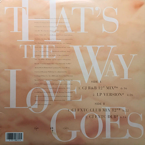 JANET JACKSON // THAT'S THE WAY LOVE GOES (4VER)